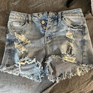 Jean shorts destroyed